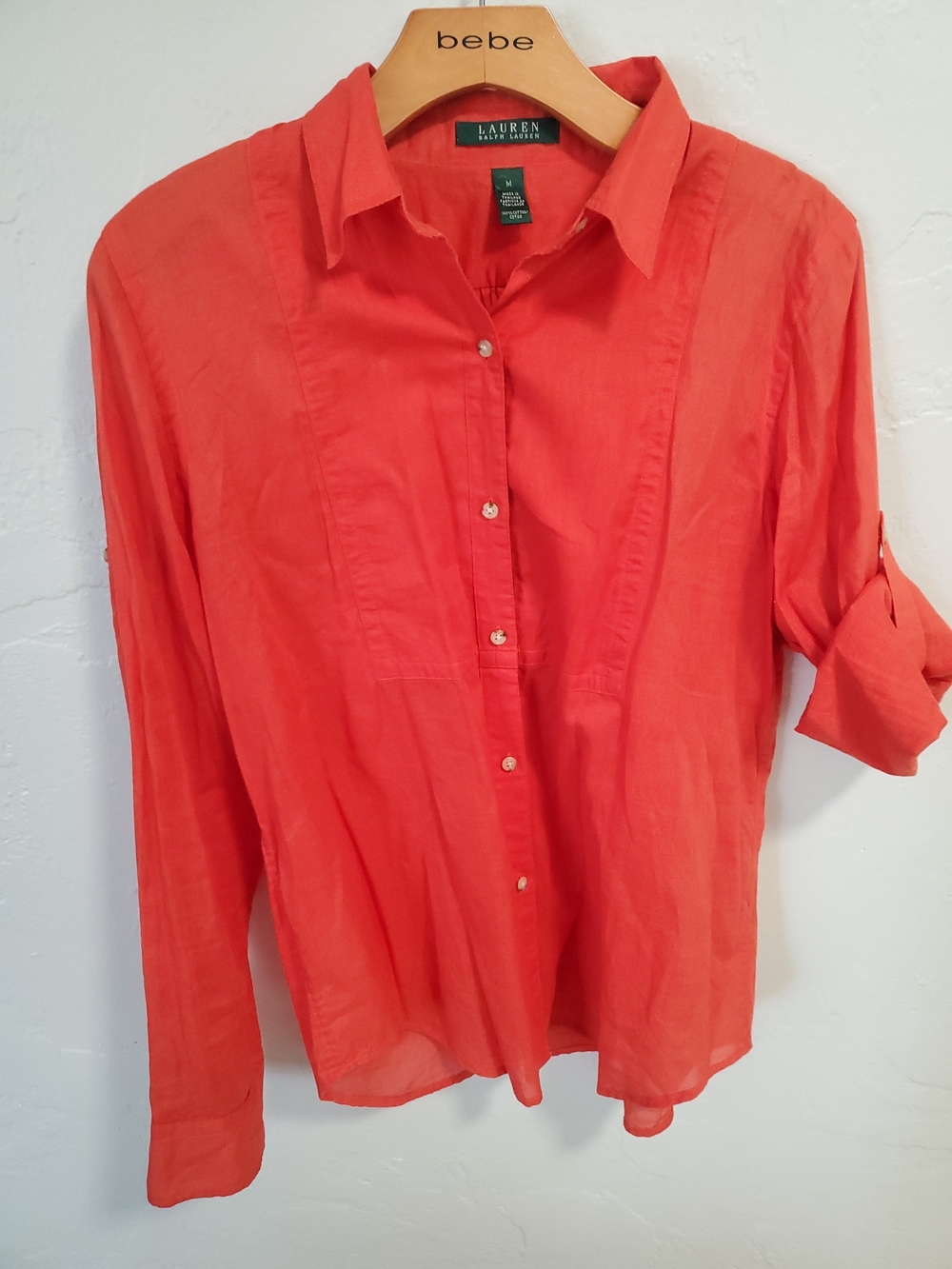 Lauren Ralph Lauren Coral Button-Down Shirt